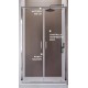 Box doccia apertura doppio battente stile Saloon Cristallo 6 mm Trasparente Altezza 195 cm art. HF43