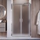 Box doccia apertura doppio battente stile Saloon Cristallo 6 mm Opaco Altezza 195 cm art. HF44
