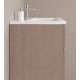 Mobile bagno sospeso con specchiera e lavabo integrato modello easy 80 cm marca Savinidue