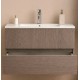 Mobile bagno sospeso con specchiera e lavabo integrato modello easy 80 cm marca Savinidue