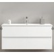 Mobile bagno sospeso bianco lucido con specchiera e lavabo integrato modello easy 100 cm marca Savinidue