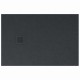 Su Misura H 2,8 cm Piatto Doccia Grafite in Pietra Sintetica Eco-stone con griglia inox in tinta con il piatto