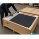 Su Misura da 80 H. 2,8 cm. Piatto Doccia Grafite in Pietra Sintetica Eco-stone con griglia inox in tinta con il piatto
