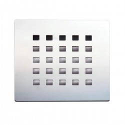 Griglia inox di ricambio per Piatto Doccia in Pietra Sintetica Eco-stone finitura cromata