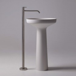 Lavabo a Terra Ago 85 di antoniolupi in Flumood® colore total white