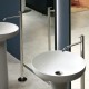 Lavabo a Terra Ago 85 di antoniolupi in Flumood® colore total white