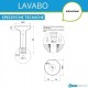 Lavabo a Terra Ago 85 di antoniolupi in Flumood® colore total white