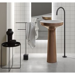 Lavabo a Terra Freestanding Ago 85 di antoniolupi in Finitura Metallo Liquido colore rame