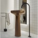 Lavabo a Terra Freestanding Ago 85 di antoniolupi in Finitura Metallo Liquido