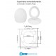 Coprivaso universale termoindurente con sistema soft close serie figo