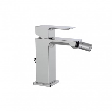 Miscelatore bidet serie elle h marca Paffoni con piletta di scarico in ottone cromo lucido