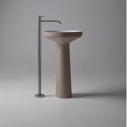 Lavabo a Terra Freestanding Ago 85 di antoniolupi in Flumood® colore havana
