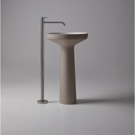 Lavabo a Terra Freestanding Ago 85 di antoniolupi in Flumood® colore havana