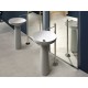 Lavabo a Terra Ago 85 di antoniolupi in Flumood® colore total white
