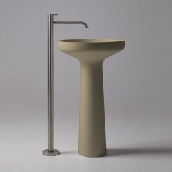 Lavabo a Terra Freestanding Ago 85 di antoniolupi in Flumood® colore falena