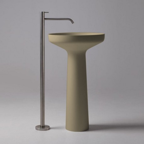 Lavabo a Terra Freestanding Ago 85 di antoniolupi in Flumood® colore falena