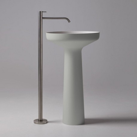 Lavabo a Terra Freestanding Ago 85 di antoniolupi in Flumood® colore cemento