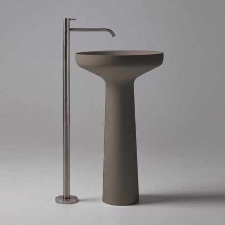 Lavabo a Terra Freestanding Ago 85 di antoniolupi in Colormood® colore fumo