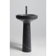 Lavabo a Terra Freestanding Ago185 di antoniolupi in marmo nero marquinia
