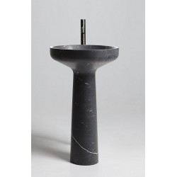Lavabo a Terra Freestanding Ago185 di antoniolupi in marmo nero marquinia