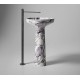 Lavabo a Terra Freestanding Ago185 di antoniolupi in marmo calacatta viola