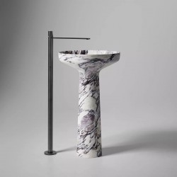 Lavabo a Terra Freestanding Ago185 di antoniolupi in marmo calacatta viola