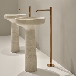 Lavabo a Terra Freestanding Ago185 di antoniolupi in marmo botticino