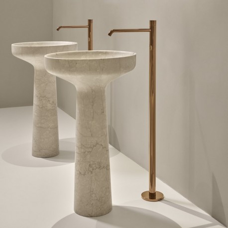 Lavabo a Terra Freestanding Ago185 di antoniolupi in marmo botticino