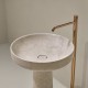 Lavabo a Terra Freestanding Ago185 di antoniolupi in marmo botticino