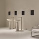 Lavabo a Terra Freestanding Ago185 di antoniolupi in marmo botticino