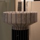 Lavabo a Terra Freestanding 024 di antoniolupi in pietra naturale bianco carrara/nero marquinia