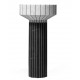 Lavabo a Terra Freestanding 024 di antoniolupi in pietra naturale bianco carrara/nero marquinia