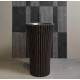 Lavabo a Terra Freestanding Ramses di antoniolupi frassino moka + Acciaio Inox AISI 316