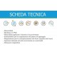 Cabina doccia nicchia misura 140-150 cm. profilo bianco scorrevole pannello metacrilato altezza 190 cm.