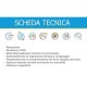 Cabina doccia a nicchia misura 130-140 cm. profilo bianco scorrevole pannello metacrilato altezza 190 cm.