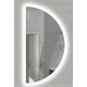 Su Misura Specchio da Bagno Filo Lucido con disegno sabbiato Retroilluminate led 20W art. spe406(DX)