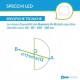 Su Misura Specchio da Bagno Filo Lucido con disegno sabbiato Retroilluminate led 20W art. spe406(DX)