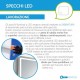 Su Misura Specchio da Bagno Filo Lucido con disegno sabbiato Retroilluminate led 20W art. spe406(DX)