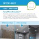 Su Misura Specchio da Bagno Filo Lucido con disegno sabbiato Retroilluminate led 20W art. spe406(DX)