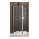 Box Doccia a Doppia Porta Battente + Anta Fissa Laterale Cristallo 6 mm Altezza 200 cm art. OS7N