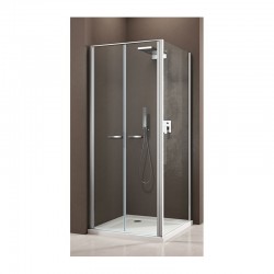 Box Doccia a Doppia Porta Battente + Anta Fissa Laterale Cristallo 6 mm Altezza 200 cm art. OS7N