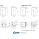 Lavabo a Terra Freestanding Astro di antoniolupi in cristalmood colore nebbia