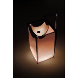 Lavabo a Terra Freestanding Astro di antoniolupi in cristalmood colore ginger