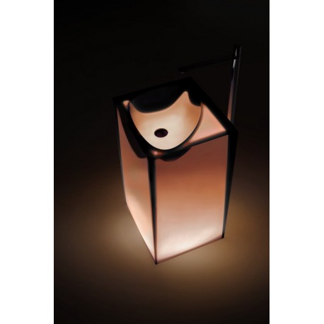 Lavabo a Terra Freestanding Astro di antoniolupi in cristalmood colore ginger