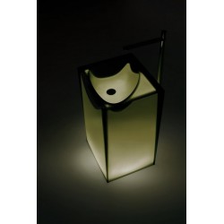Lavabo a Terra Freestanding Astro di antoniolupi in cristalmood colore Oleo