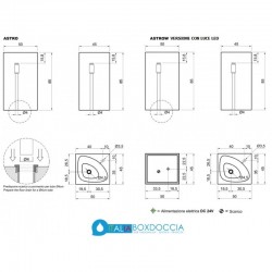 Lavabo a Terra Freestanding Astro di antoniolupi in cristalmood colore Fume