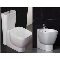 Vaso con Cassetta Monoblocco e Bidet One Rak