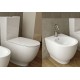 Vaso con Cassetta Monoblocco e Bidet Moon Rak