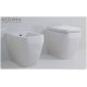 Vaso e Bidet Tulip One Azzurra 