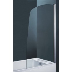 Parete per Vasca da Bagno ad un'anta Cristallo 6 mm Lunghezza 82 cm Anticalacre